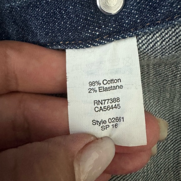 J. Crew Jean Jacket Women Small 02661 Short Washed Blue Denim Stretch Size - Picture 10 of 12